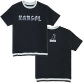Kangol Game Day Black Heavyweight Crew Neck Black T-Shirt